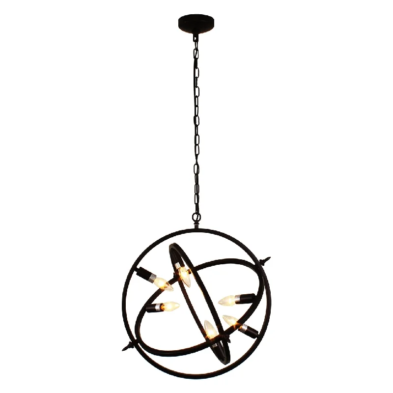 Bohemian Ceiling Lights with Beads, Tassels, and Colorful GlassBohemian Ceiling Lights with Beads, Tassels, and Colorful GlassChloe Lighting CH7D033RB20-UP6 Ironclad Industrial 6 Light Oil Rubbed Bronze Ceiling Pendant 20`` Wide