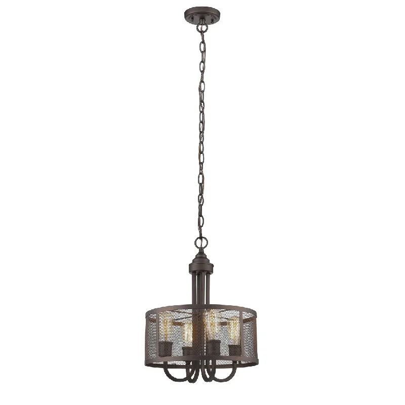 Rustic Ceiling Lights with Reclaimed Wood and Distressed FinishesRustic Ceiling Lights with Reclaimed Wood and Distressed FinishesChloe Lighting CH2D101RB16-UP4 Ironclad Industrial-Style 4 Light Rubbed Bronze Ceiling Pendant 16`` Wide