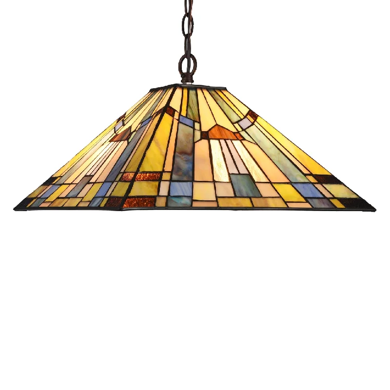 Retro Ceiling Lights Inspired by the 1950s and 1960s DesignRetro Ceiling Lights Inspired by the 1950s and 1960s DesignChloe Lighting CH33293MS16-DH2 Kinsey Tiffany-Style 2 Light Mission Hanging Pendant Fixture 16`` Shade Retro Ceiling Lights Inspired by the 1950s and 1960s DesignRetro Ceiling Lights Inspired by the 1950s and 1960s DesignChloe Lighting CH33293MS16-DH2 Kinsey Tiffany-Style 2 Light Mission Hanging Pendant Fixture 16`` Shade