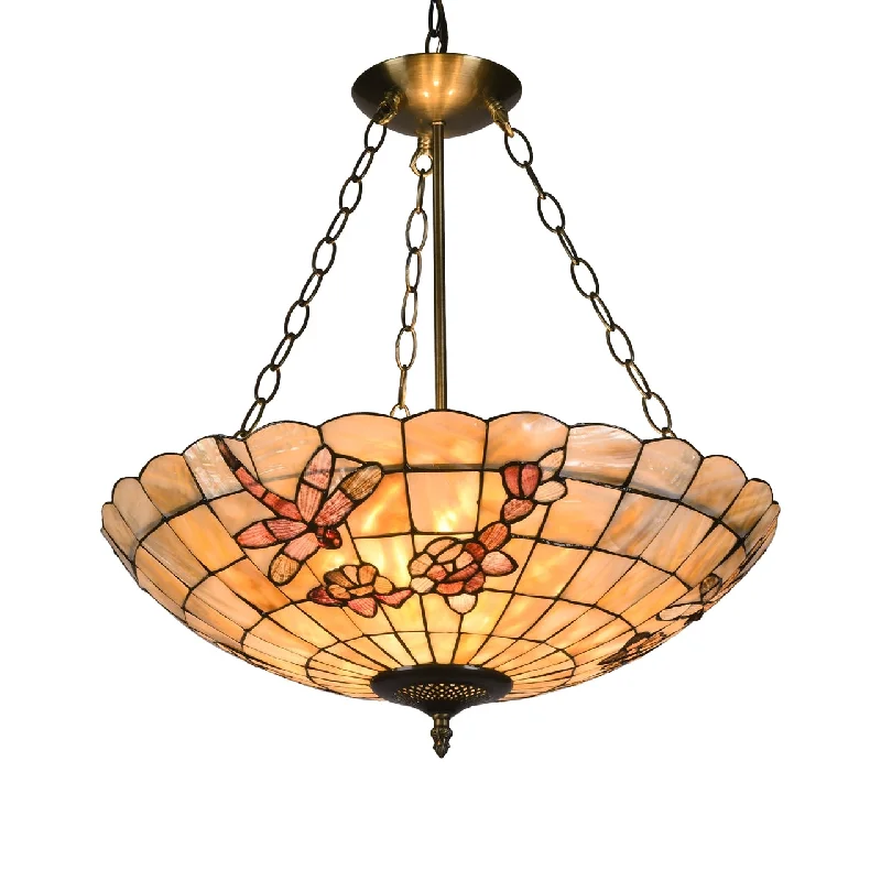 Chinese - Style Ceiling Lights with Red Lantern - Inspired DesignsChinese - Style Ceiling Lights with Red Lantern - Inspired DesignsChloe Lighting CH3C013AB20-UH3 Nixie Mosaic 3 Light Inverted Ceiling Pendant 20`` Shade Chinese - Style Ceiling Lights with Red Lantern - Inspired DesignsChinese - Style Ceiling Lights with Red Lantern - Inspired DesignsChloe Lighting CH3C013AB20-UH3 Nixie Mosaic 3 Light Inverted Ceiling Pendant 20`` Shade