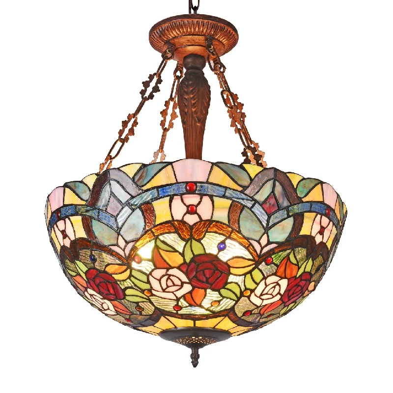 Metal Ceiling Lights in Brass, Copper, Stainless Steel, and IronMetal Ceiling Lights in Brass, Copper, Stainless Steel, and IronChloe Lighting CH3T983RF20-UH3 Rosey Tiffany-Style 3 Light Roses Inverted Ceiling Pendant 20`` Shade Metal Ceiling Lights in Brass, Copper, Stainless Steel, and IronMetal Ceiling Lights in Brass, Copper, Stainless Steel, and IronChloe Lighting CH3T983RF20-UH3 Rosey Tiffany-Style 3 Light Roses Inverted Ceiling Pendant 20`` Shade