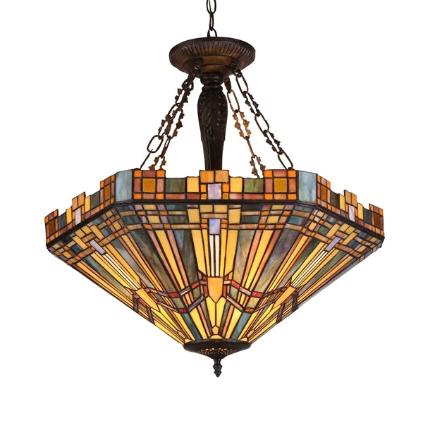 Mid - Century Modern Ceiling Lights with Simple, Sleek LinesMid - Century Modern Ceiling Lights with Simple, Sleek LinesChloe Lighting CH36432MS24-UH3 Saxon Tiffany-Style 3 Light Mission Inverted Ceiling Pendant Fixture 24`` Shade Mid - Century Modern Ceiling Lights with Simple, Sleek LinesMid - Century Modern Ceiling Lights with Simple, Sleek LinesChloe Lighting CH36432MS24-UH3 Saxon Tiffany-Style 3 Light Mission Inverted Ceiling Pendant Fixture 24`` Shade