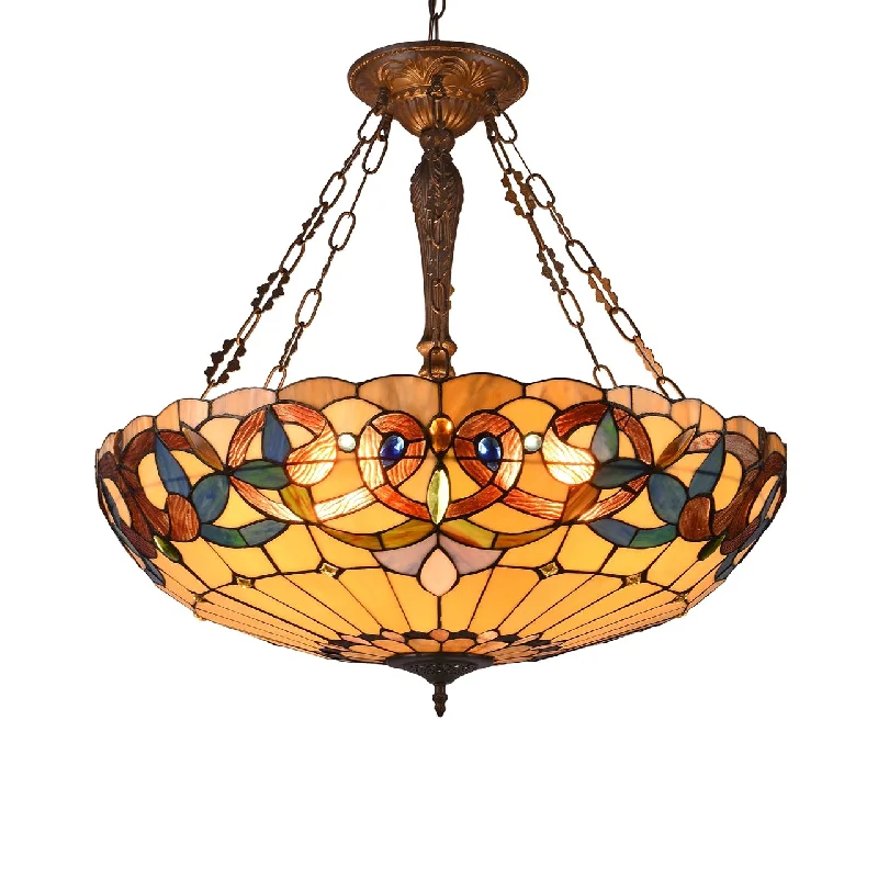 Industrial Style Ceiling Lights with Exposed Bulbs and Metal CagesIndustrial Style Ceiling Lights with Exposed Bulbs and Metal CagesChloe Lighting CH33353VR28-UP4 Serenity Tiffany-Style Dark Antique Bronze 4 Light Victorian Ceiling Pendant 28`` Wide