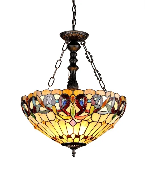 Mediterranean - Style Ceiling Lights with Terra - Cotta and Ceramic DetailsMediterranean - Style Ceiling Lights with Terra - Cotta and Ceramic DetailsChloe Lighting CH33353VR18-UH3 Serenity Victorian 3 Light Inverted Ceiling Pendant 18`` Shade Mediterranean - Style Ceiling Lights with Terra - Cotta and Ceramic DetailsMediterranean - Style Ceiling Lights with Terra - Cotta and Ceramic DetailsChloe Lighting CH33353VR18-UH3 Serenity Victorian 3 Light Inverted Ceiling Pendant 18`` Shade