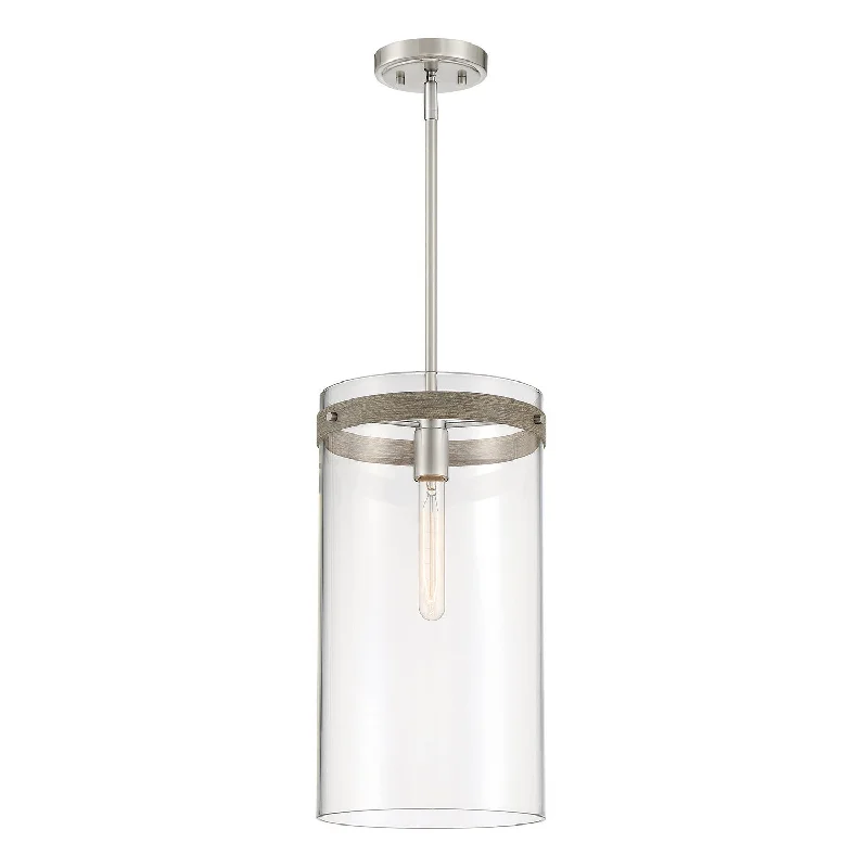 Industrial Style Ceiling Lights with Exposed Bulbs and Metal CagesIndustrial Style Ceiling Lights with Exposed Bulbs and Metal CagesDesigners Fountain Reflecta D227M-9P-BN Pendant Light - Brushed Nickel