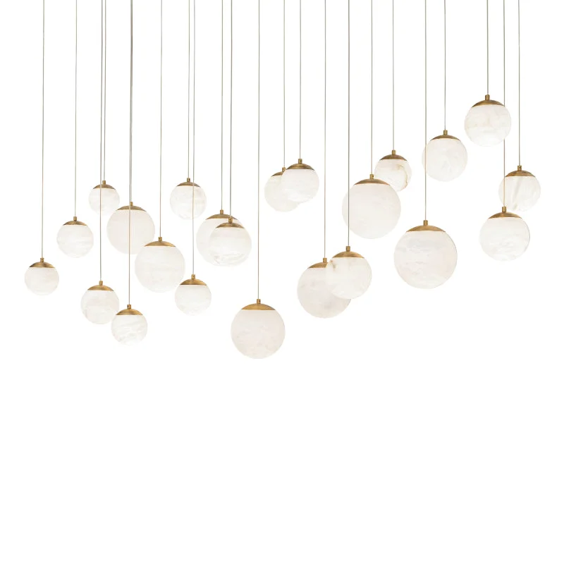 Rustic Ceiling Lights with Reclaimed Wood and Distressed FinishesRustic Ceiling Lights with Reclaimed Wood and Distressed FinishesModern Forms PD-34414L Pisces 14-lt 40" LED Pendant