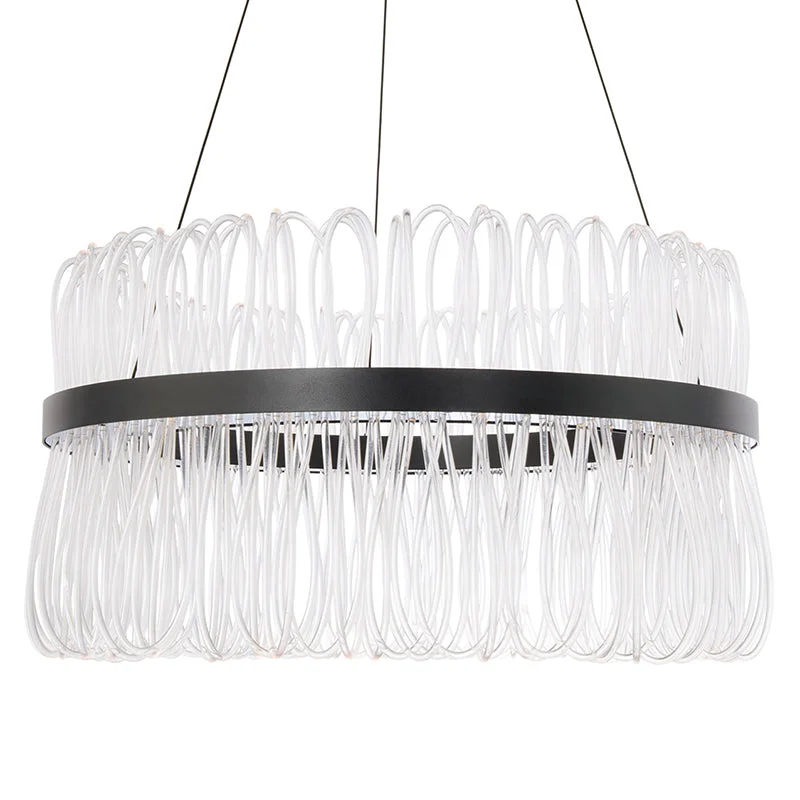 Bohemian Ceiling Lights with Beads, Tassels, and Colorful GlassBohemian Ceiling Lights with Beads, Tassels, and Colorful GlassModern Forms PD-48226 Charlize 1-lt 26" LED Pendant