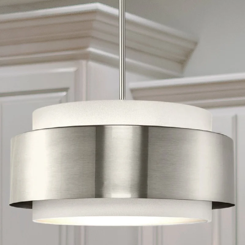 Mediterranean - Style Ceiling Lights with Terra - Cotta and Ceramic DetailsMediterranean - Style Ceiling Lights with Terra - Cotta and Ceramic DetailsUHP4856 Modern Indoor Pendant, 9''H x 16"W x 16''D, Brushed Nickel Finish, Rochester Collection Mediterranean - Style Ceiling Lights with Terra - Cotta and Ceramic DetailsMediterranean - Style Ceiling Lights with Terra - Cotta and Ceramic DetailsUHP4856 Modern Indoor Pendant, 9''H x 16"W x 16''D, Brushed Nickel Finish, Rochester Collection