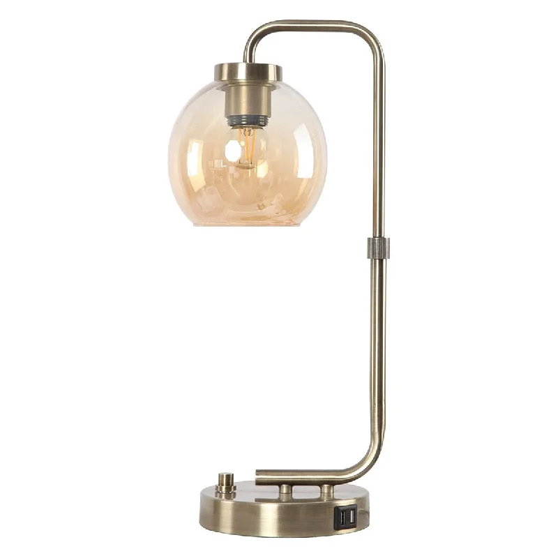 coastal style table lamps with nautical elements for beach housescoastal style table lamps with nautical elements for beach housesAntique Brass Metal Desk Lamp Table Lamp With Glass Shade