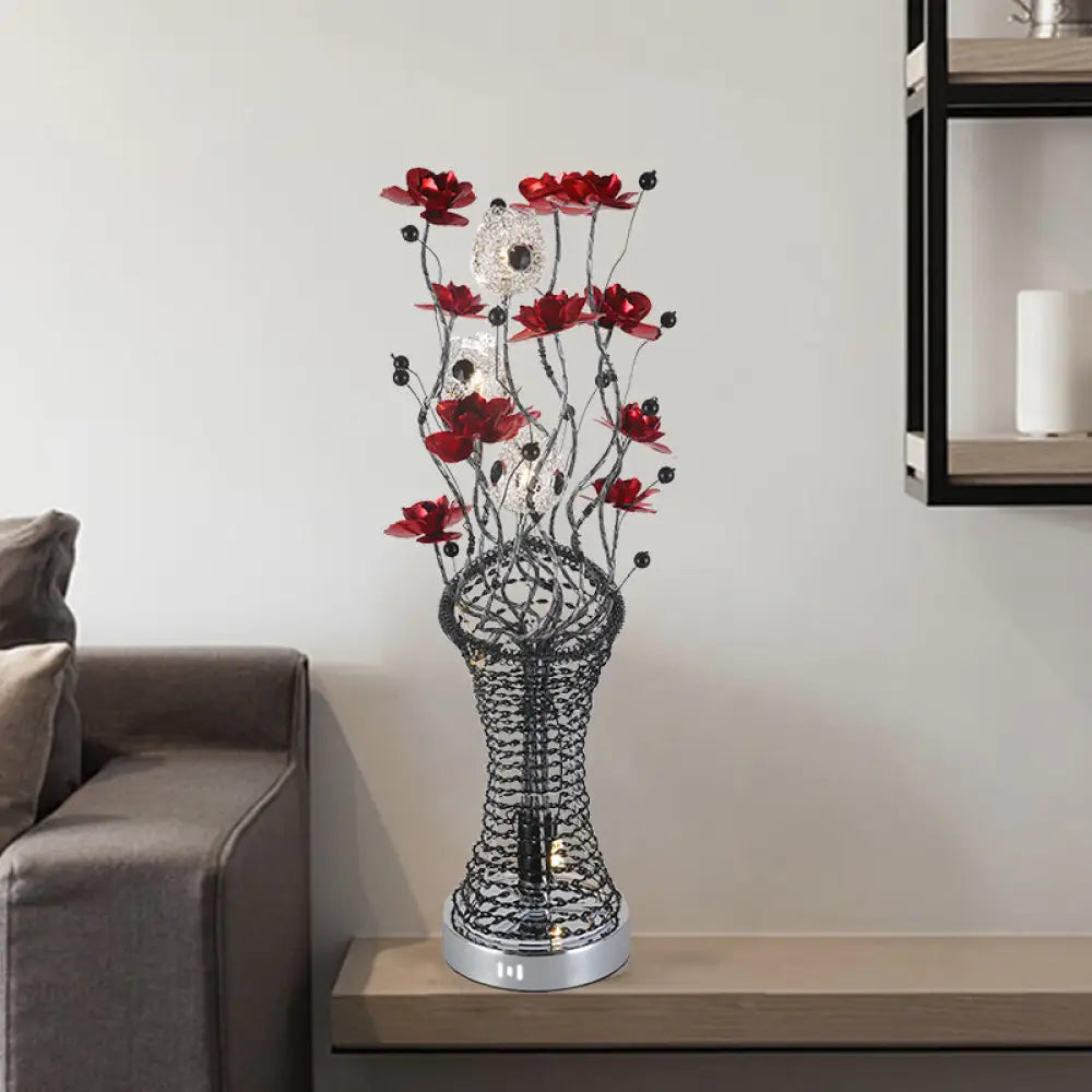 leather table lamps with a distressed texture for a rugged charmleather table lamps with a distressed texture for a rugged charmIsabel - Decorative Twig Column Table Lamp: Aluminum LED Desk Lighting