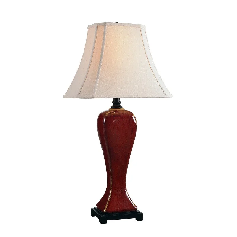 crystal table lamps with dazzling prisms for a glamorous effectcrystal table lamps with dazzling prisms for a glamorous effectFurnas Crimson Ceramic Table Lamp