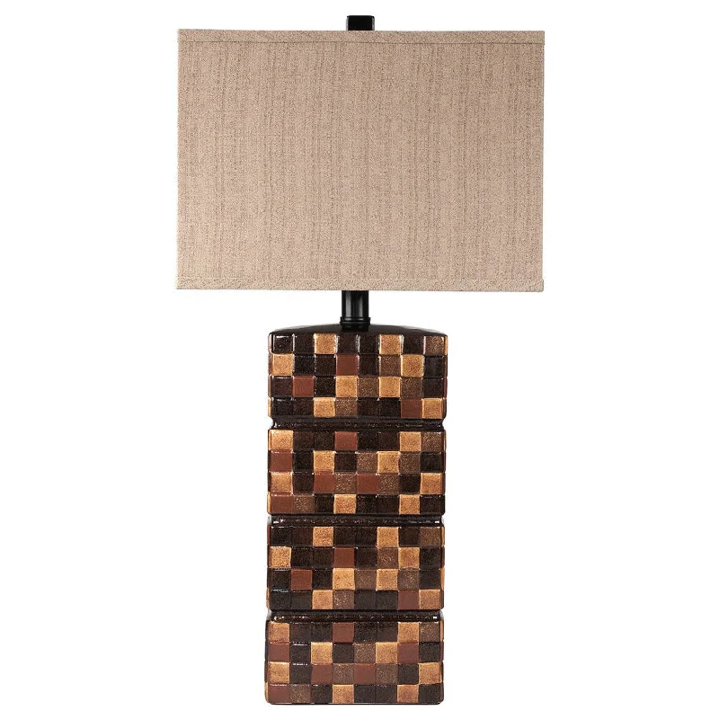 leather table lamps with a distressed texture for a rugged charmleather table lamps with a distressed texture for a rugged charmHelki Ceramic Table Lamp (Set of 2)