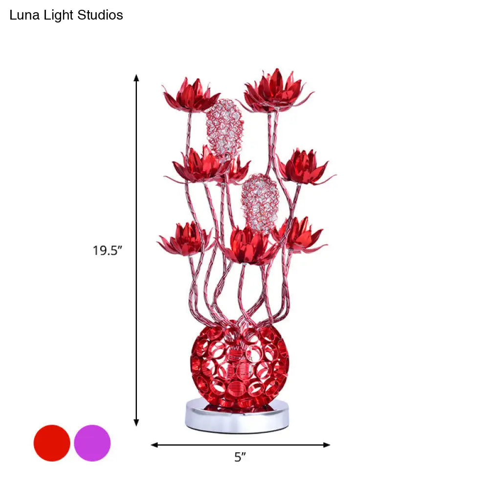 modern minimalist table lamps for contemporary living roomsmodern minimalist table lamps for contemporary living roomsFloral LED Ball Table Lamp - Red/Purple Aluminum Nightstand Lighting, 16"/19.5" Length modern minimalist table lamps for contemporary living roomsmodern minimalist table lamps for contemporary living roomsFloral LED Ball Table Lamp - Red/Purple Aluminum Nightstand Lighting, 16"/19.5" Length