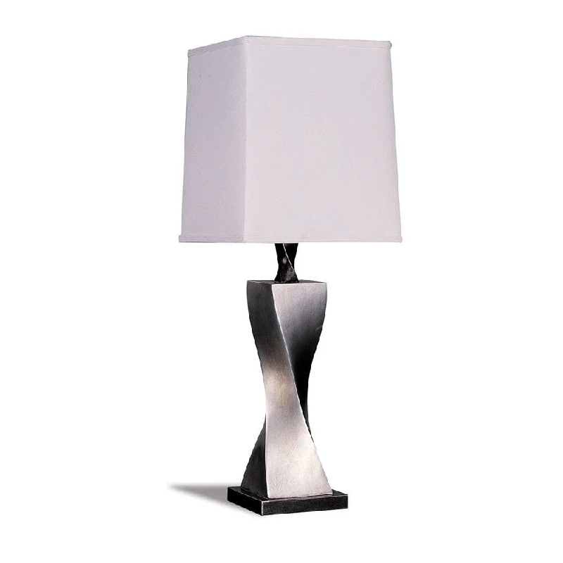 art deco table lamps with geometric shapes for a retro touchart deco table lamps with geometric shapes for a retro touchMagdalena Antique Silver Twist Table Lamps (Set of 2)