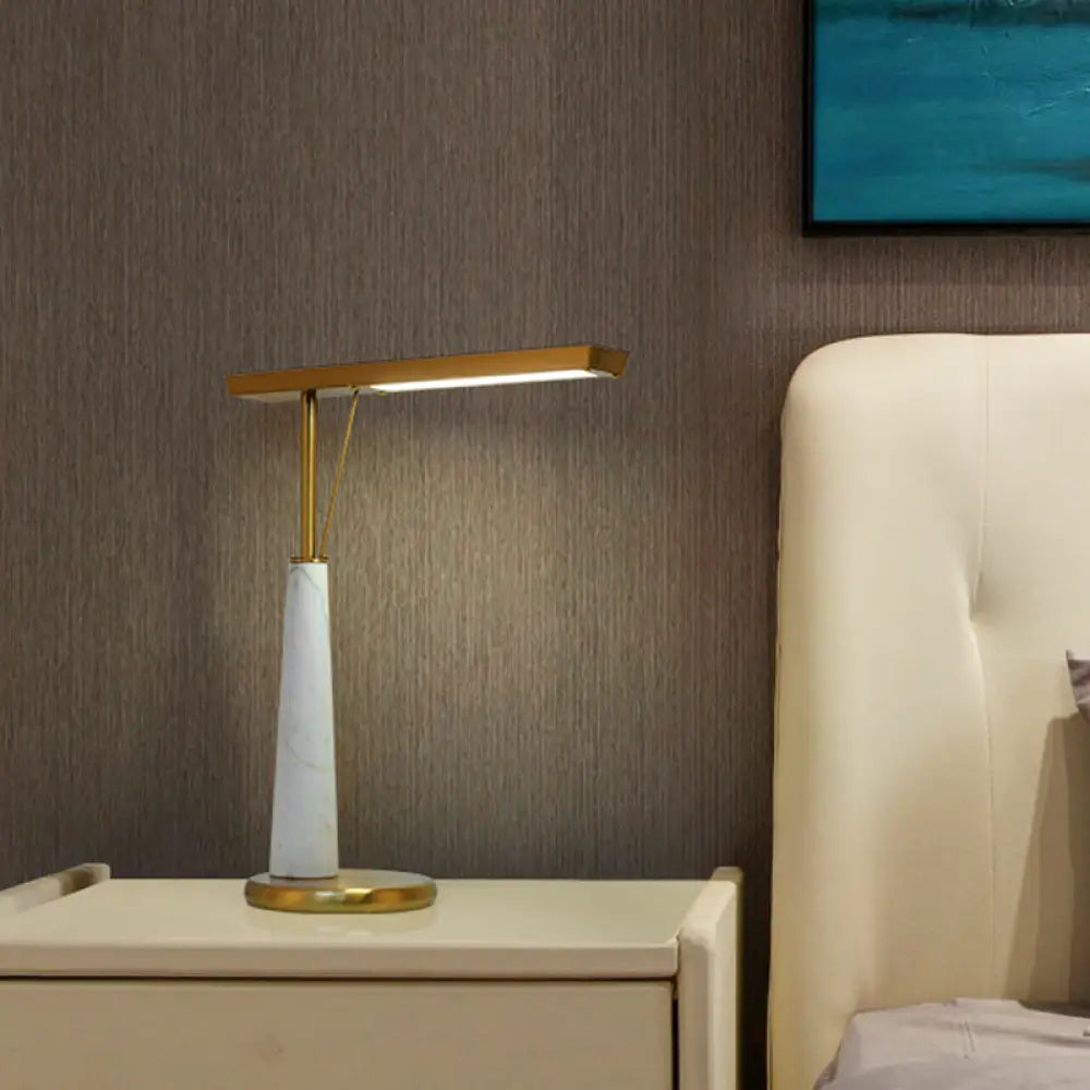 leather table lamps with a distressed texture for a rugged charmleather table lamps with a distressed texture for a rugged charmMetal LED Nightstand Lamp - Elegant Brass Marble Design for Study Room