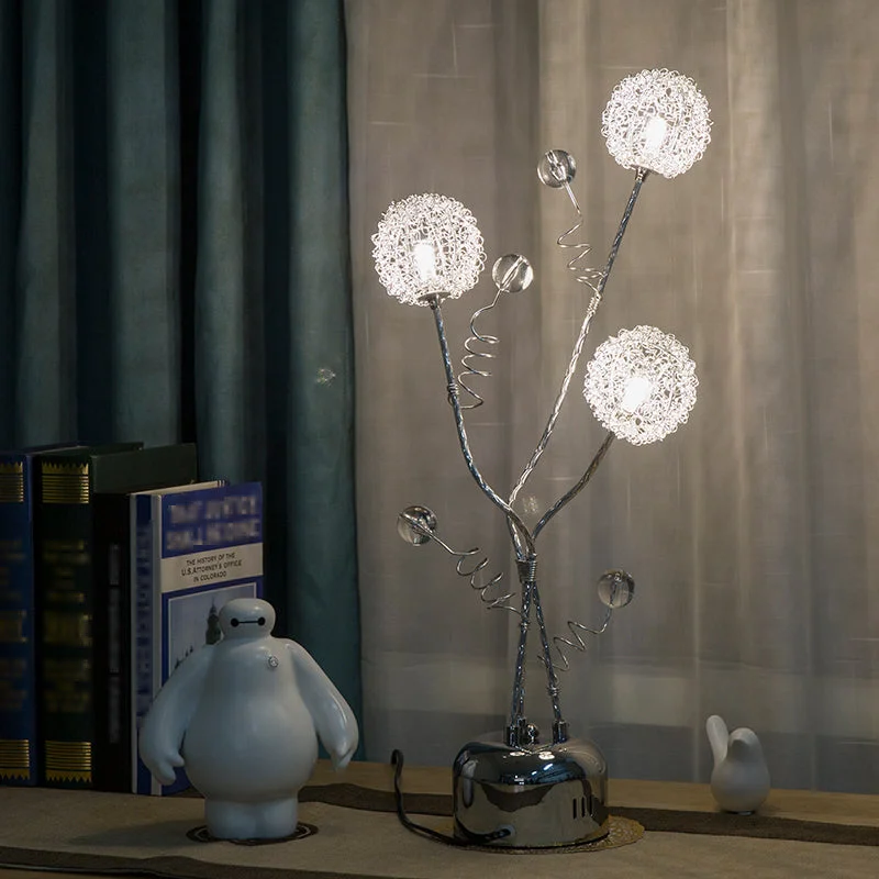 glass table lamps with a frosted surface for soft light diffusionglass table lamps with a frosted surface for soft light diffusionEleonora - Branching Table Lamp