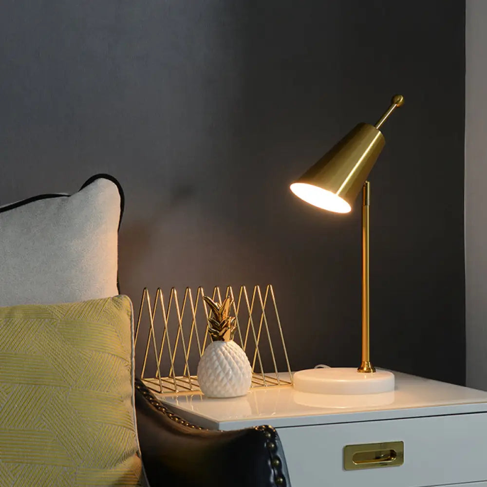 metal table lamps with a matte black finish for a sleek appearancemetal table lamps with a matte black finish for a sleek appearanceContemporary Metal Gold Nightstand Lamp - Tapered Night Table Light for Bedroom