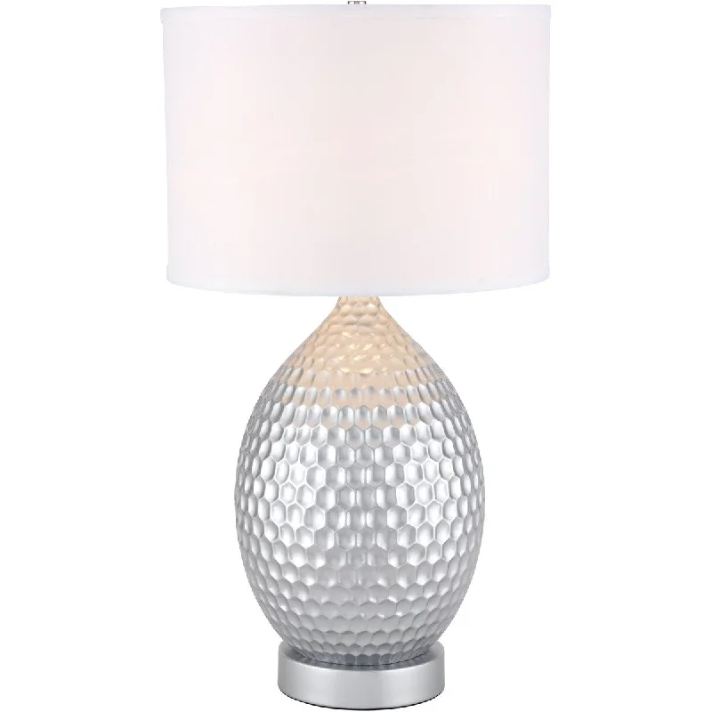 fabric table lamps with a linen shade for a relaxed and breathable lookfabric table lamps with a linen shade for a relaxed and breathable lookMiel 1 lightSilver Table Lamp - One Size