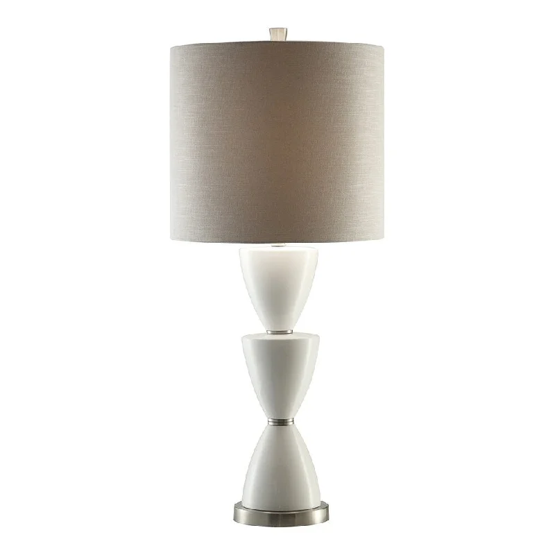 industrial style table lamps with exposed bulbs for loft apartmentsindustrial style table lamps with exposed bulbs for loft apartmentsMorison White and Brushed Nickel 38.5-inch Table Lamp - Set of 2 - 16x16x38.5