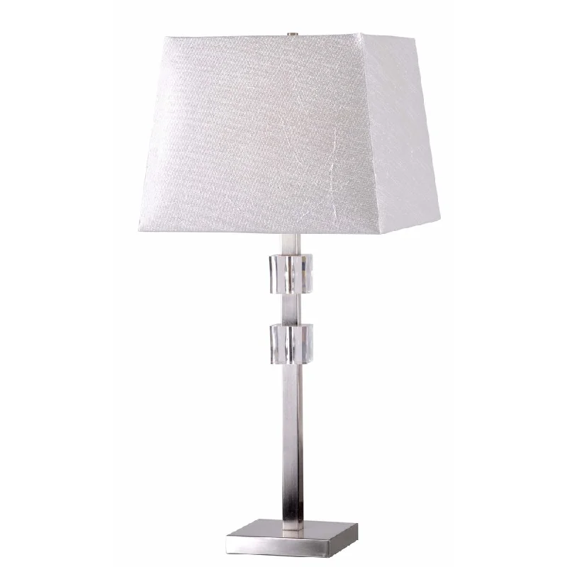 ceramic table lamps with hand painted designs for an artistic touchceramic table lamps with hand painted designs for an artistic touchMorris 1-light Brushed Steel with Acrylic Accents Table Lamp