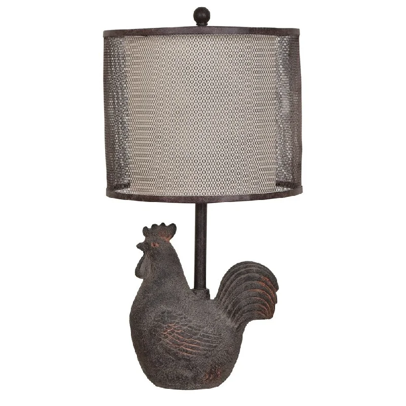 wooden table lamps with natural grain for a warm and organic feelwooden table lamps with natural grain for a warm and organic feelRooster Rust 23.5-inch Table Lamp - N/A