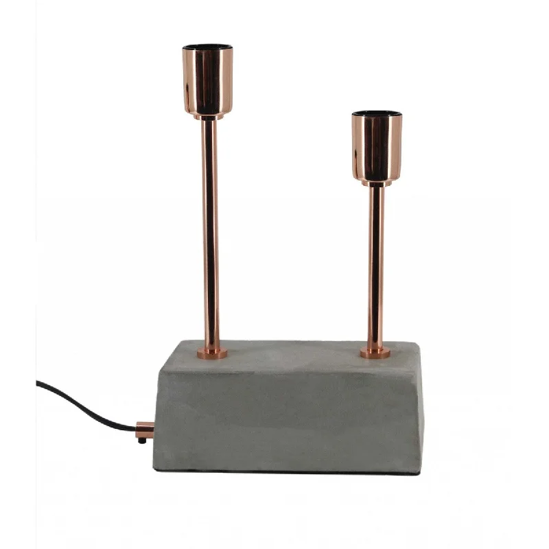 wooden table lamps with natural grain for a warm and organic feelwooden table lamps with natural grain for a warm and organic feelShiny Copper and Concrete Table Lamp - 4" W x 8" D x 14" H wooden table lamps with natural grain for a warm and organic feelwooden table lamps with natural grain for a warm and organic feelShiny Copper and Concrete Table Lamp - 4" W x 8" D x 14" H