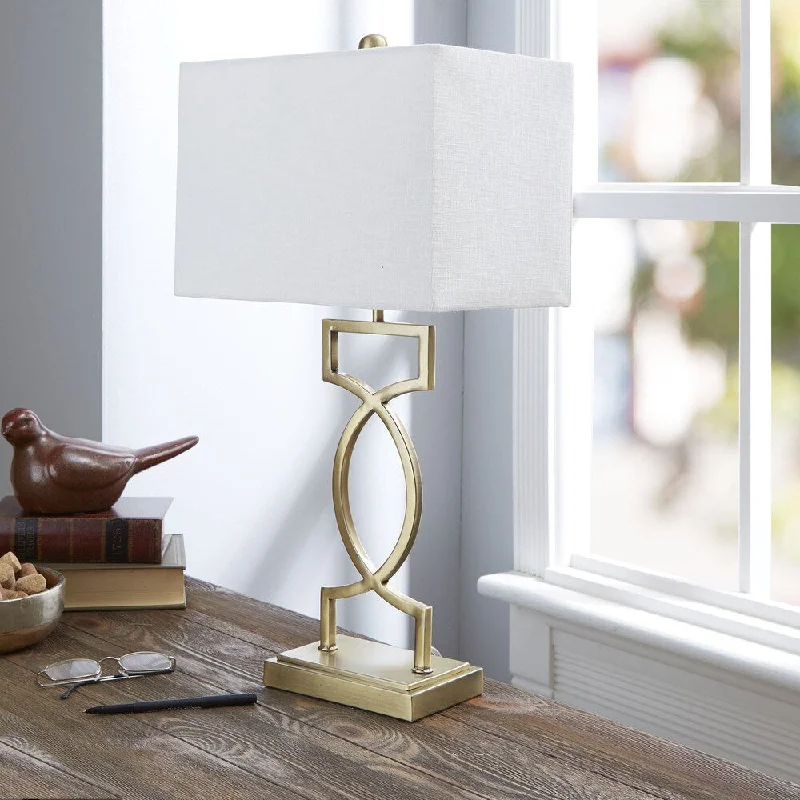 victorian style table lamps with ornate details for traditional homesvictorian style table lamps with ornate details for traditional homesThe Estelle Gold-tone Table Lamp with Rectangular Shade - Gold